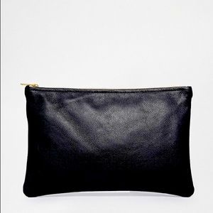 American Apparel leather clutch